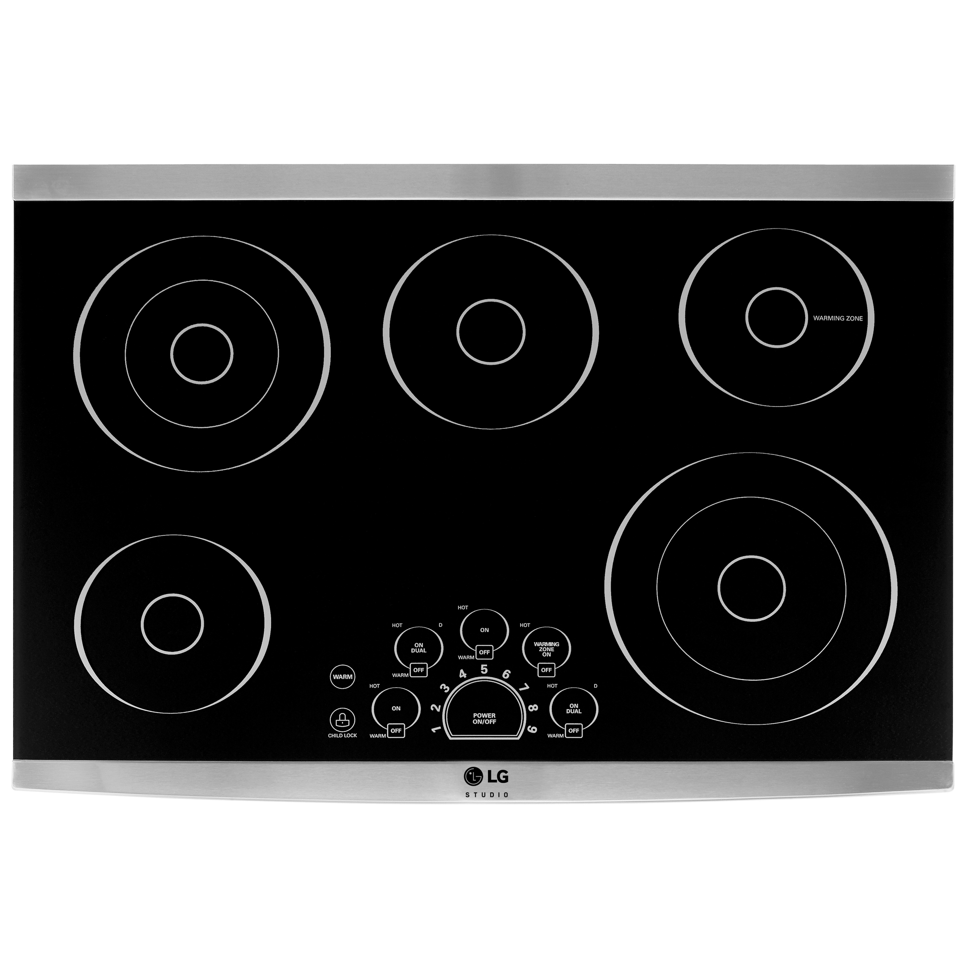 Single Electric Burner Cooktop, White - Model 34106