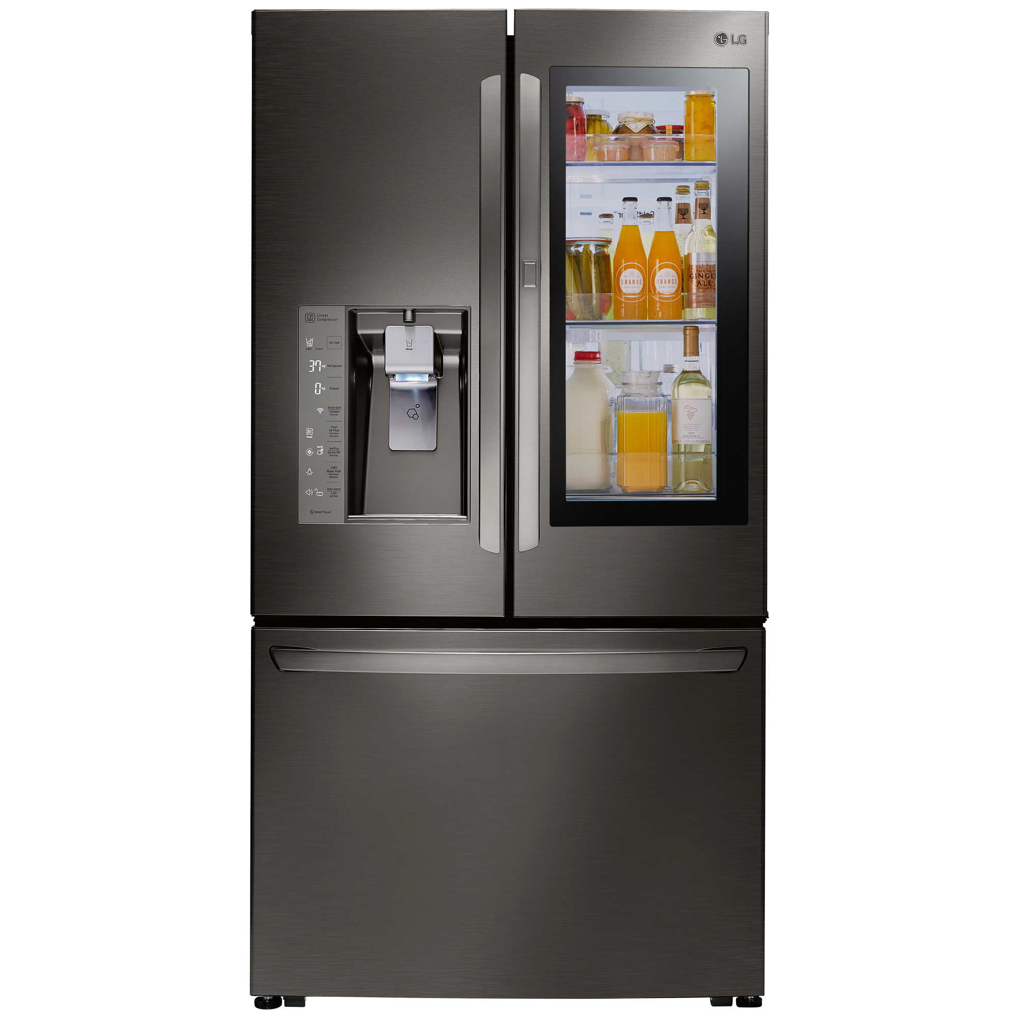 LG LFXS30796D 30 cu. ft. Smart InstaView™ Refrigerator w/ ColdSaver ...