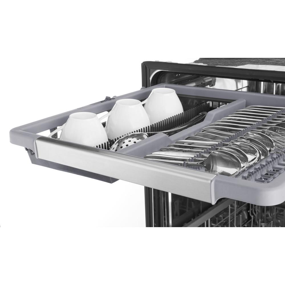 Kenmore Elite 14677 Smart Dishwasher with Third Rack and 360&#176; PowerWash&#174; X Spray Arm&#8482; - Black Stainless Steel
