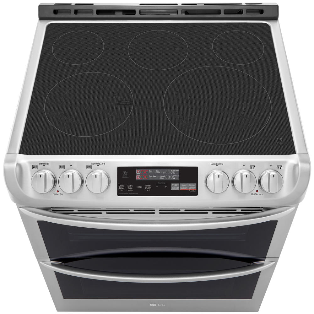 LG LTE4815ST 7.3 cu. ft. Smart Double Electric Range w/ ProBake Convection™ Stainless Steel