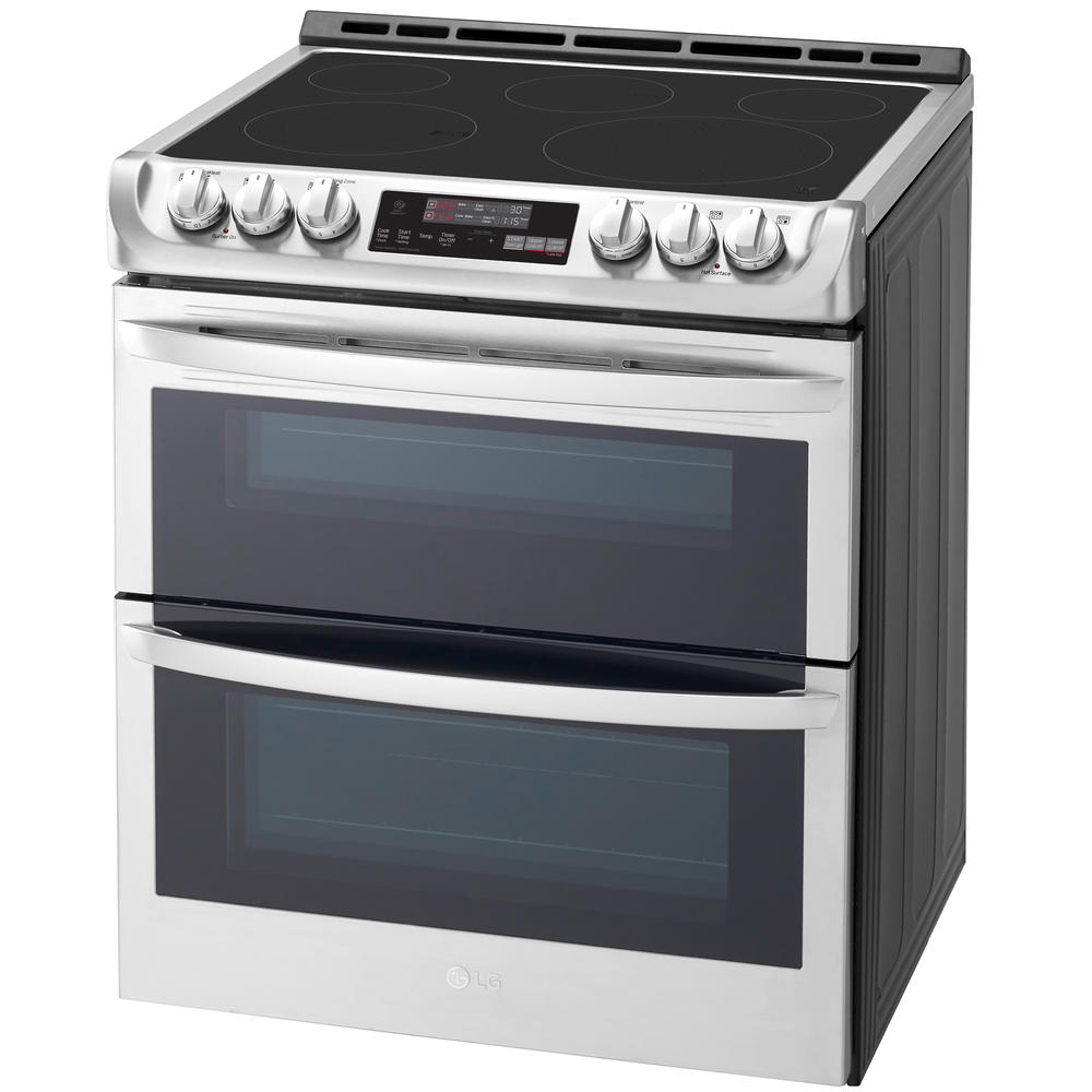 LG LTE4815ST 7.3 cu. ft. Smart Double Electric Range w/ ProBake Convection™ Stainless Steel