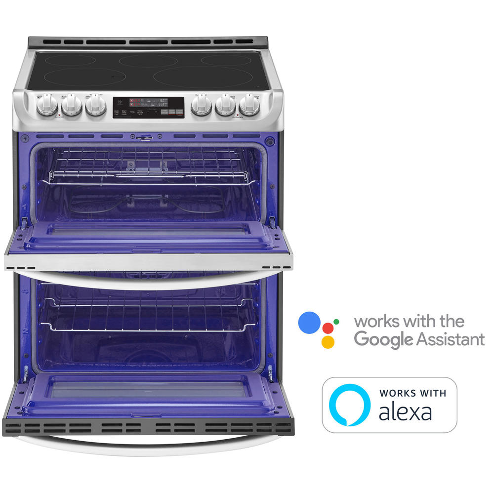LG LTE4815ST 7.3 cu. ft. Smart Double Electric Range w/ ProBake Convection™ Stainless Steel