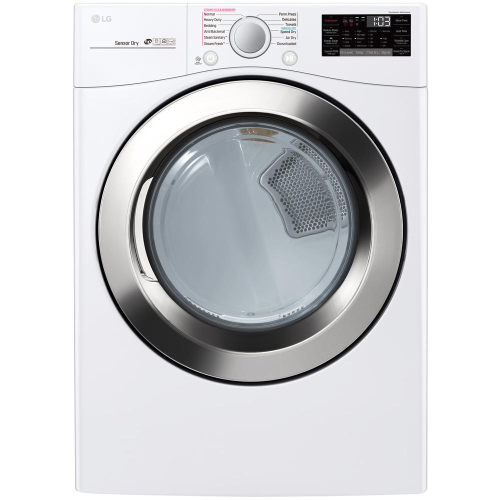 LG DLEX3700W 7.4 cu. ft. Smart Wi-Fi Enabled Electric Dryer w/ TurboSteam &#8211; White