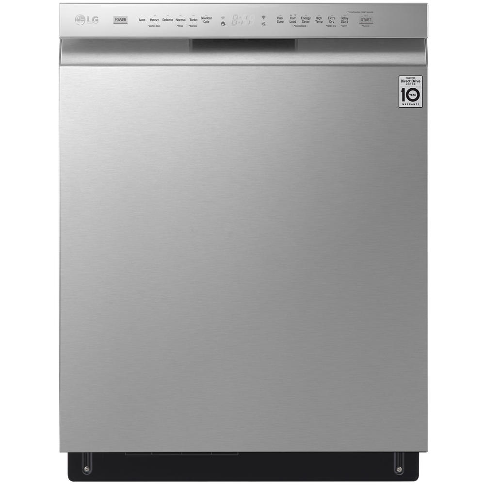 LG LDF5678ST  Smart Wi-Fi Enabled Front Control Dishwasher w/ QuadWash & 3rd Rack - Stainless Steel