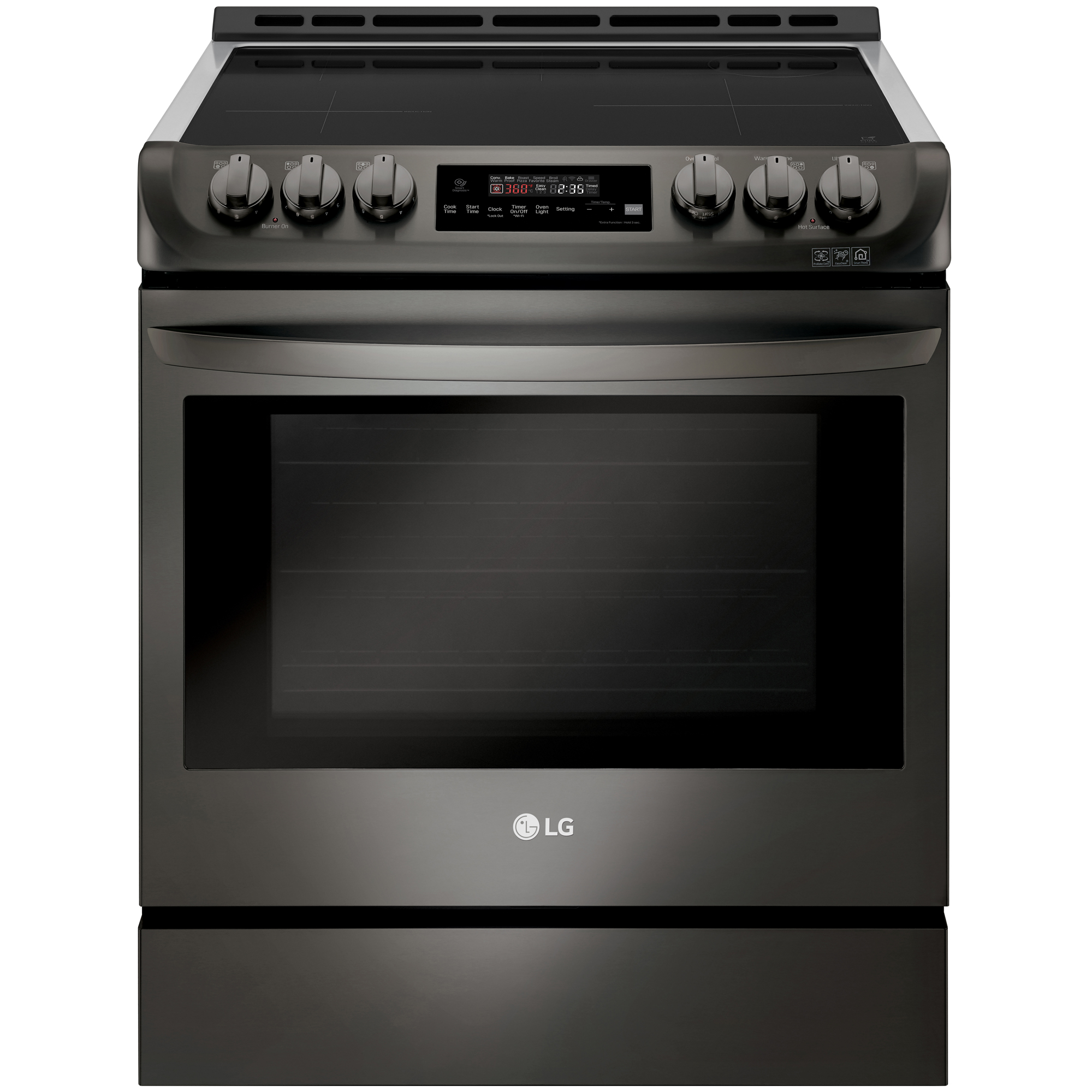 LG LSE4616BD 30" SlideIn Electric Range w/ ProBake Convection Black