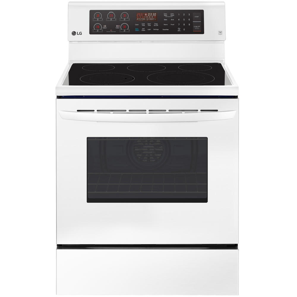LG LRE3194SW 6.3 cu. ft. Electric Range with True Convection White