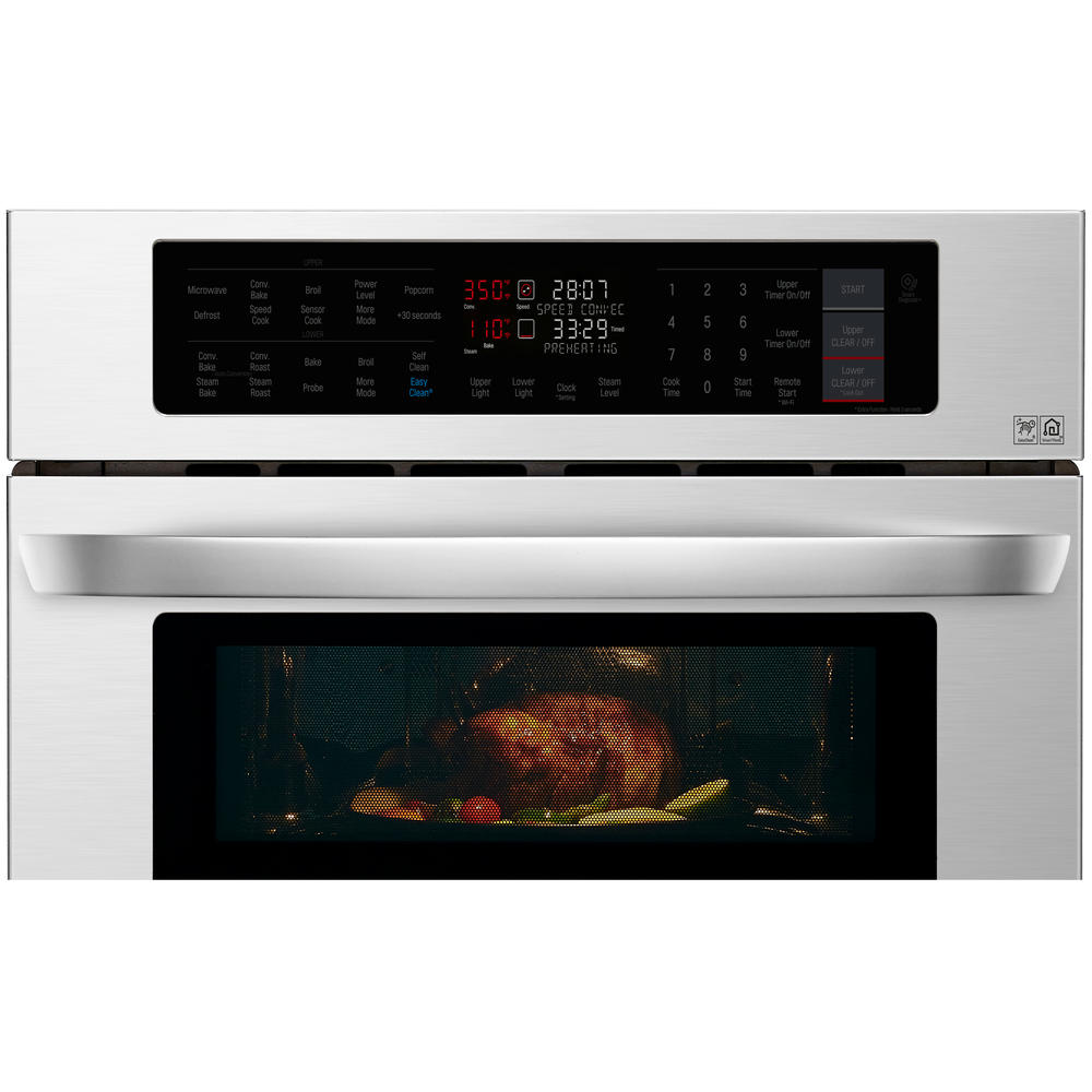 LG LWC3063ST 6.4 cu. ft. Smart Combination Double Wall Oven Stainless
