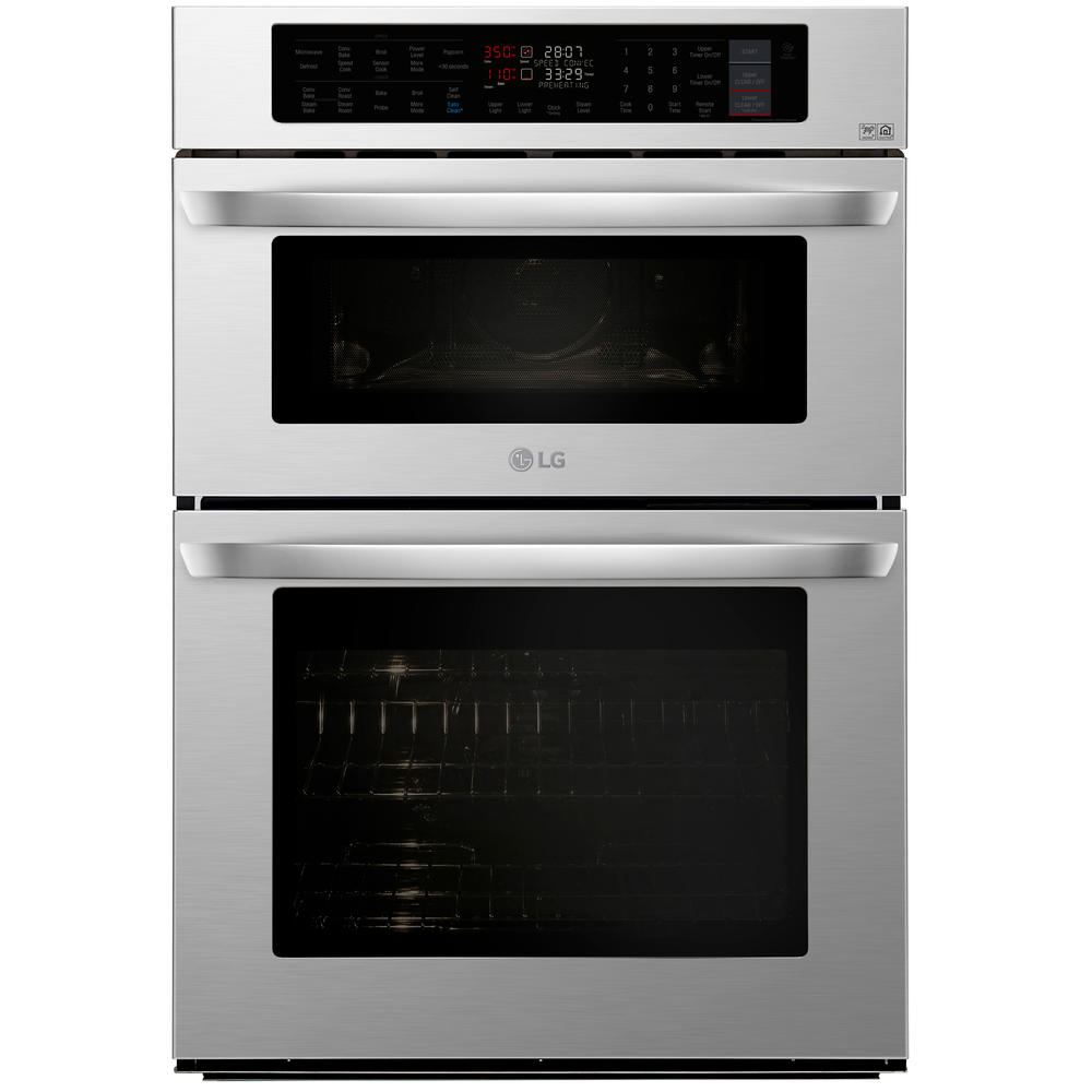 LG LWC3063ST 6.4 cu. ft. Smart Combination Double Wall Oven - Stainless Steel