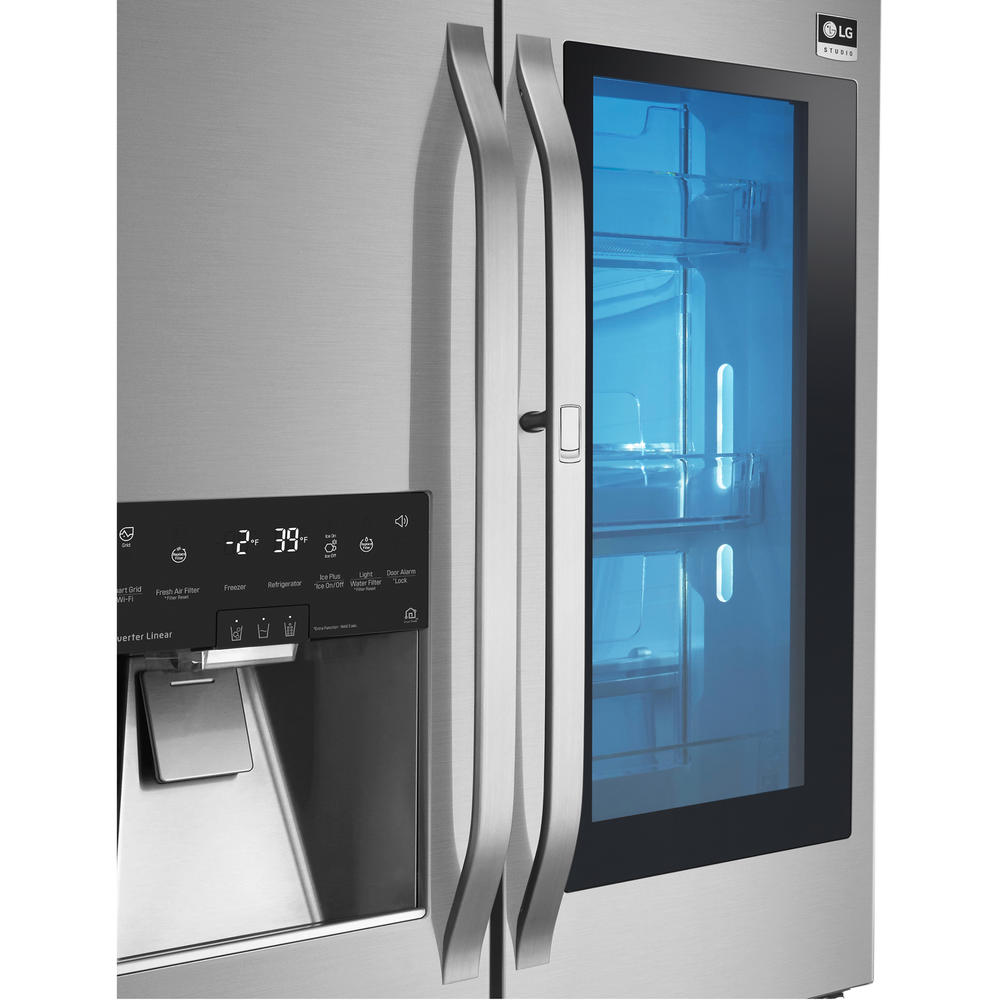 LG STUDIO LSFXC2496S  23.5 cu. ft. Smart Wi-Fi Enabled Counter-Depth Refrigerator w/ InstaView&#8482; Door-in-Door&#174; &#8211; Stainless Steel