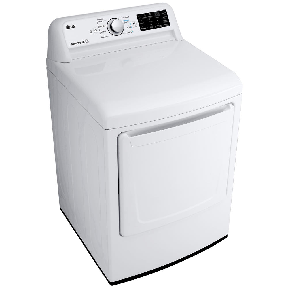 LG DLE7100W 7.3 cu. ft. Top Load Electric Dryer White