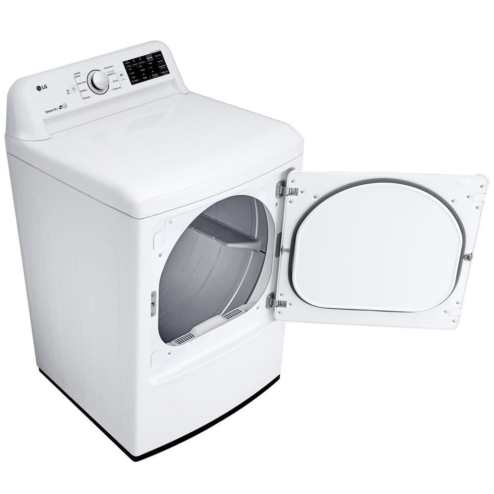 LG DLE7100W  7.3 cu. ft. Top Load Electric Dryer - White