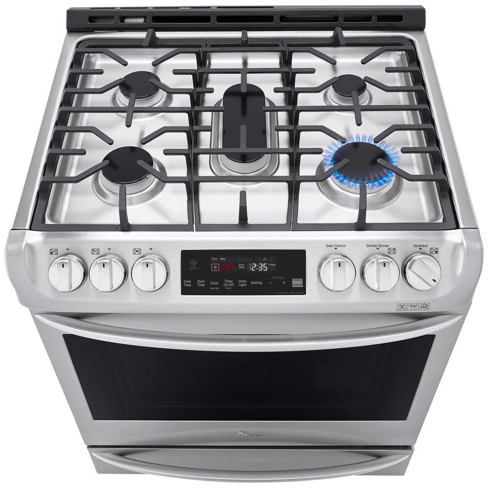 LG LSD4913ST 6.3 cu. ft. Dual Fuel Slidein Range w/ ProBake Convection