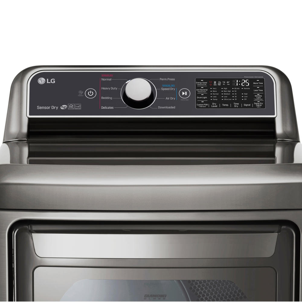 LG DLE7300VE 7.3 cu. ft. Capacity Smart Wi-Fi Enabled Electric Dryer &#8211; Graphite Steel