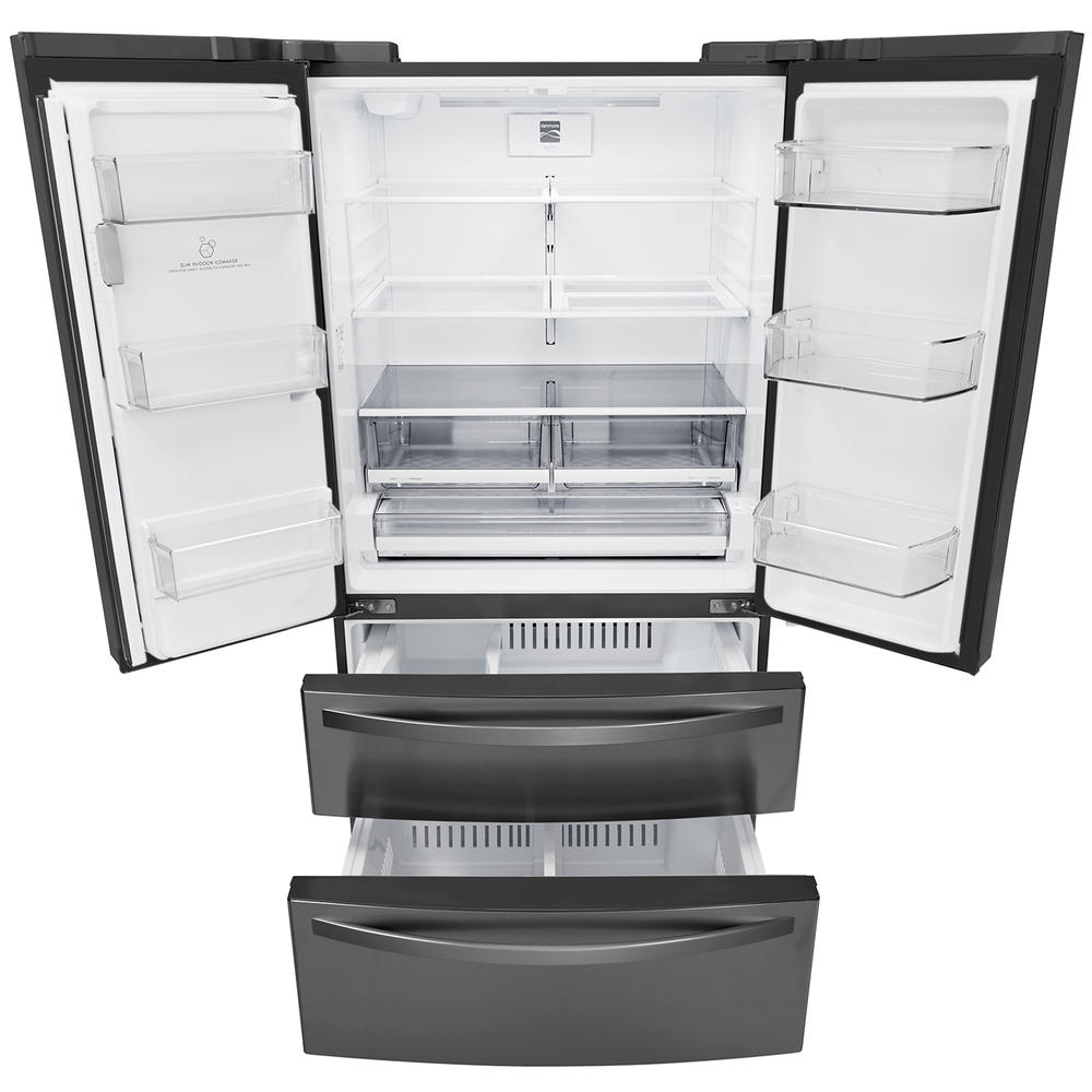 Kenmore 72597 27.8 cu. ft. Smart 4Door Refrigerator Black Stainless