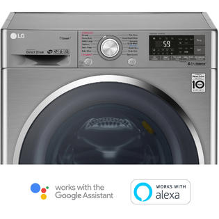 Lg Wm3499hva 2 3 Cu Ft Smart Compact Front Load Washer Dryer Combination Graphite Steel