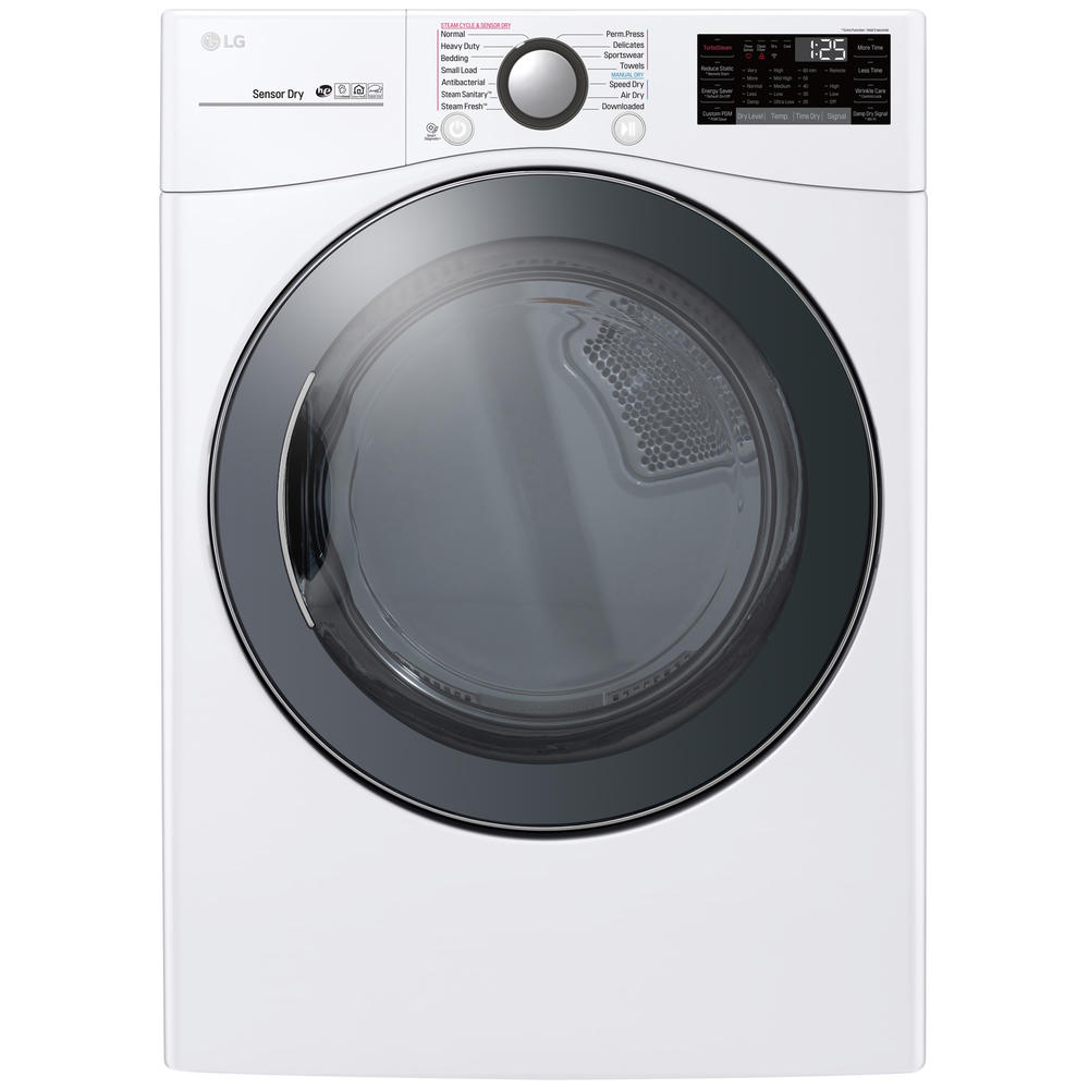 LG DLEX3900W  7.4 cu. ft. Smart Wi-Fi Enabled Front Load Electric Dryer w/ TurboSteam&#8482; &#8211; White