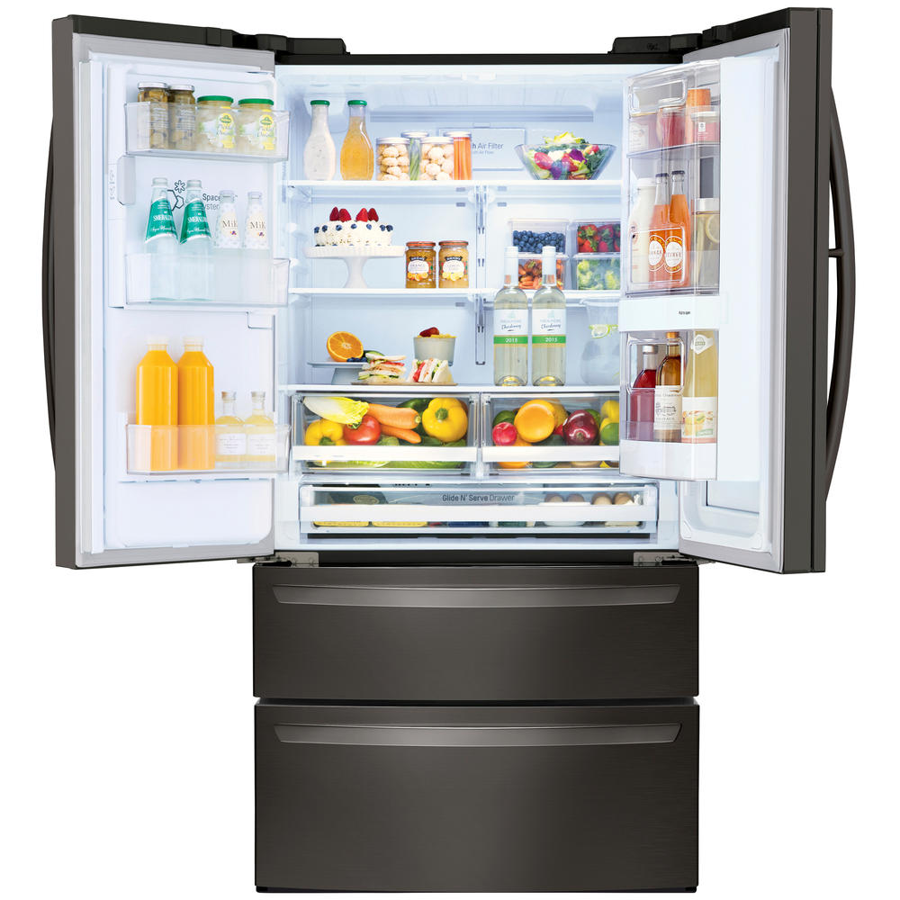 LG LMXS28596D 27.6 cu. ft. Smart French Door Refrigerator w/ InstaView &#8211; Black Stainless Steel