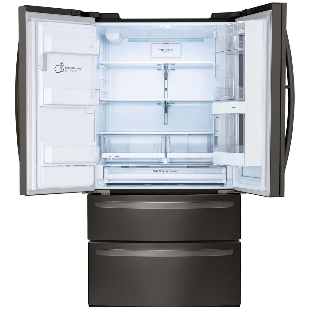 LG LMXS28596D 27.6 cu. ft. Smart French Door Refrigerator w/ InstaView &#8211; Black Stainless Steel