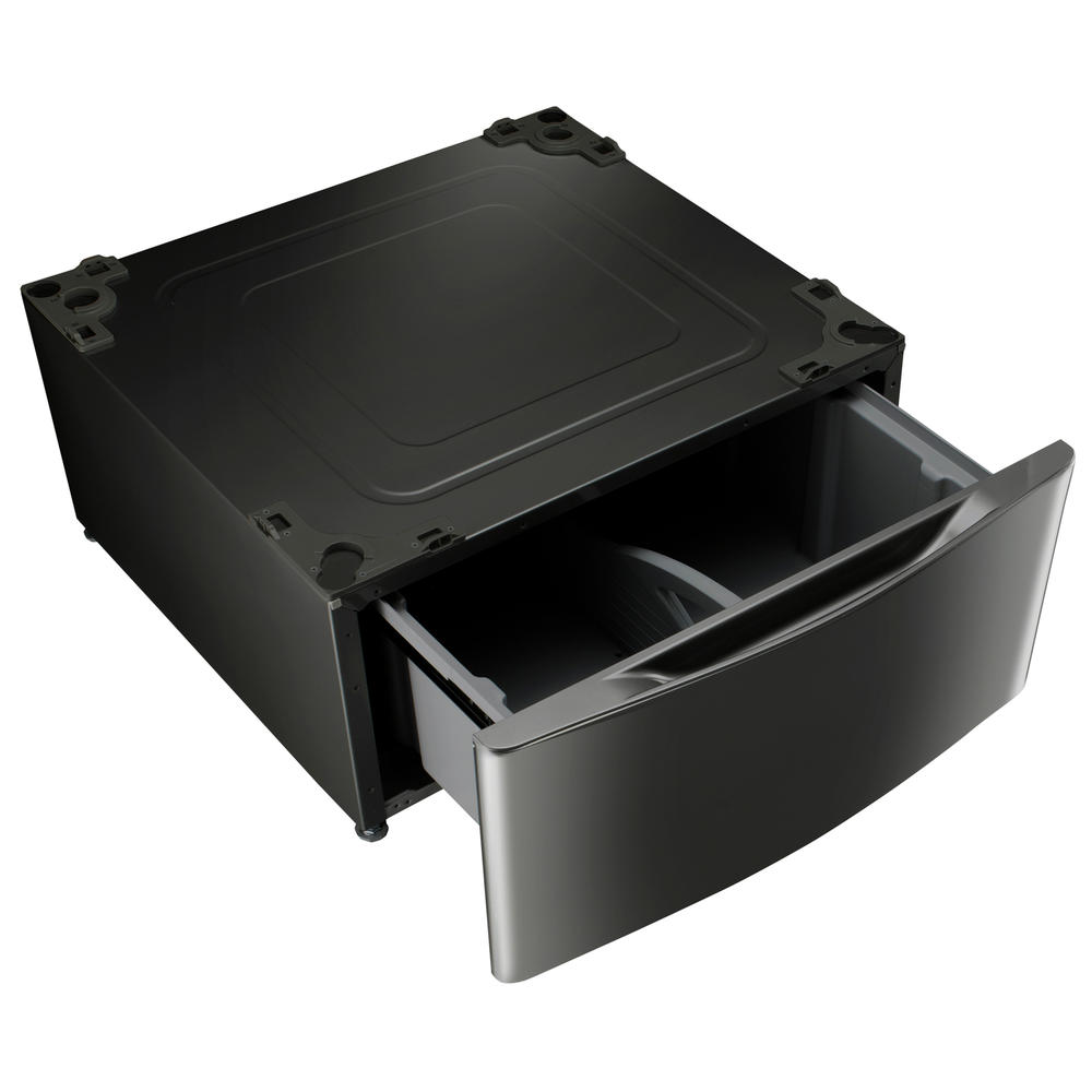 LG WDP4B 13.6" Laundry Pedestal with Storage Drawer Black Steel