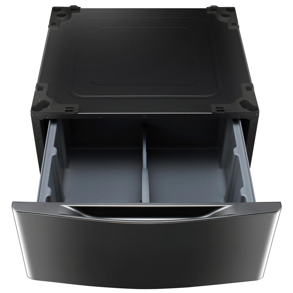 LG WDP4B 13.6" Laundry Pedestal with Storage Drawer Black Steel