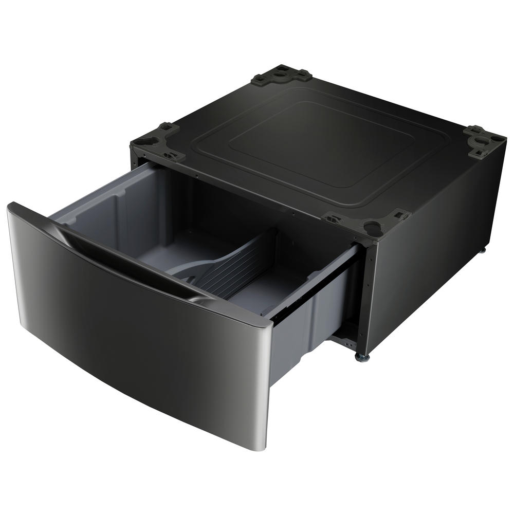 LG WDP4B  13.6" Laundry Pedestal with Storage Drawer - Black Steel