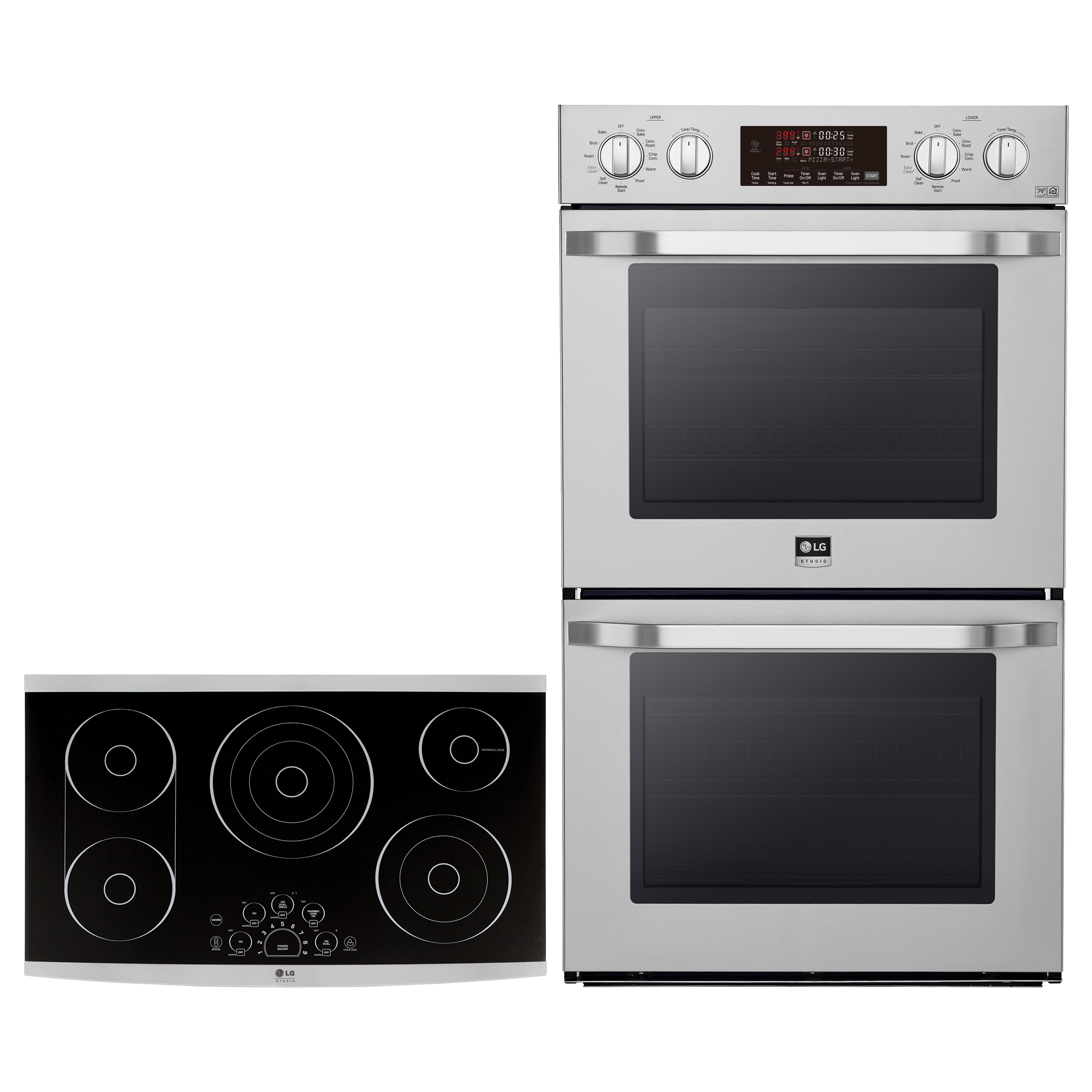 Lg Studio Lg Studio 9 4 Cu Ft Wi Fi Enabled Double Wall Oven W