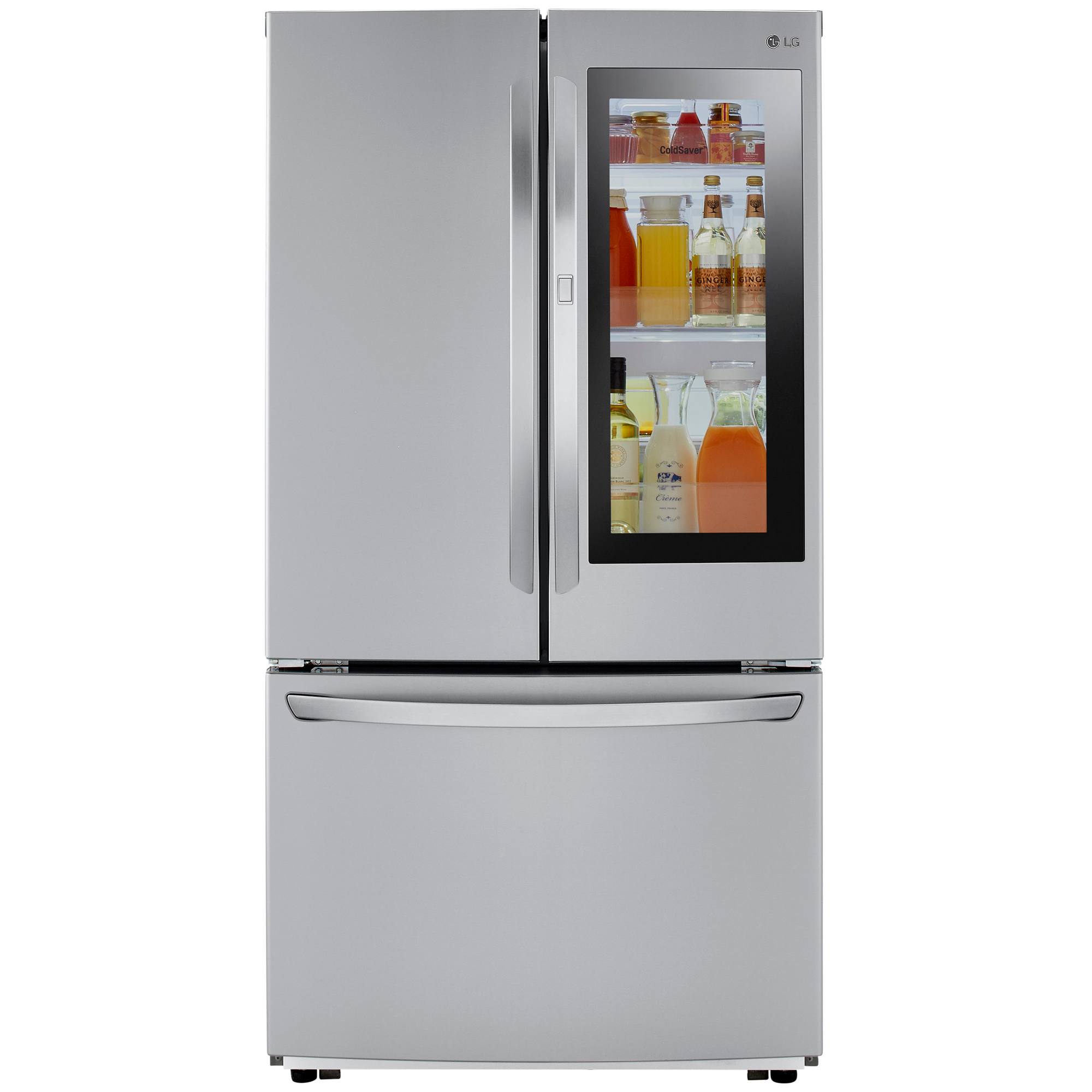 Lg Lfcs27596s 27 0 Cu Ft French Door Instaview™ Door In Door® Refrigerator Printproof