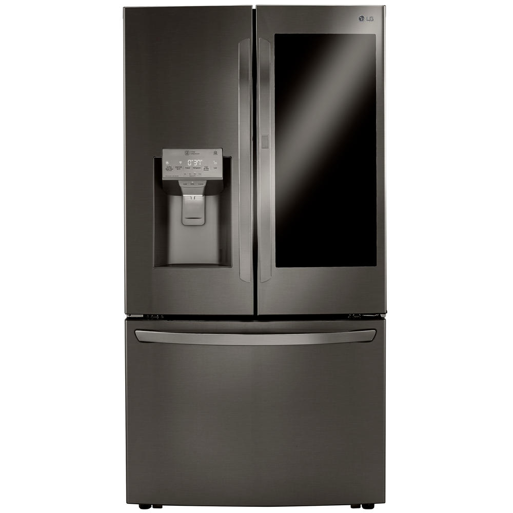 LG LRFVS3006D  29.7 cu. ft. Smart Wi-Fi Enabled InstaView&#8482; w/ Craft Ice&#8482; Door-in-Door&#174; Refrigerator &#8211; Black Stainless