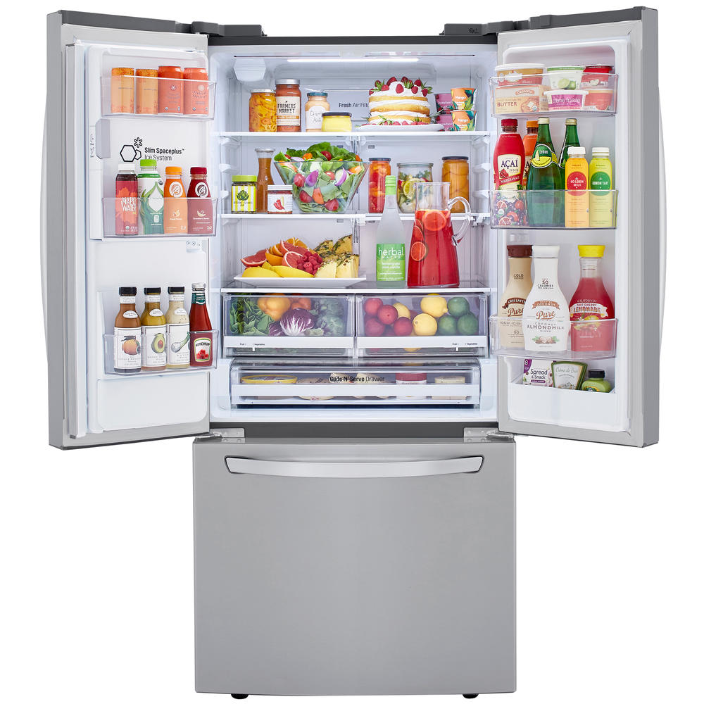 LG LRFXS2503S  24.5 cu. ft. Smart Wi-Fi Enabled French Door Refrigerator (33" Width) &#8211; PrintProof&#8482; Stainless Steel