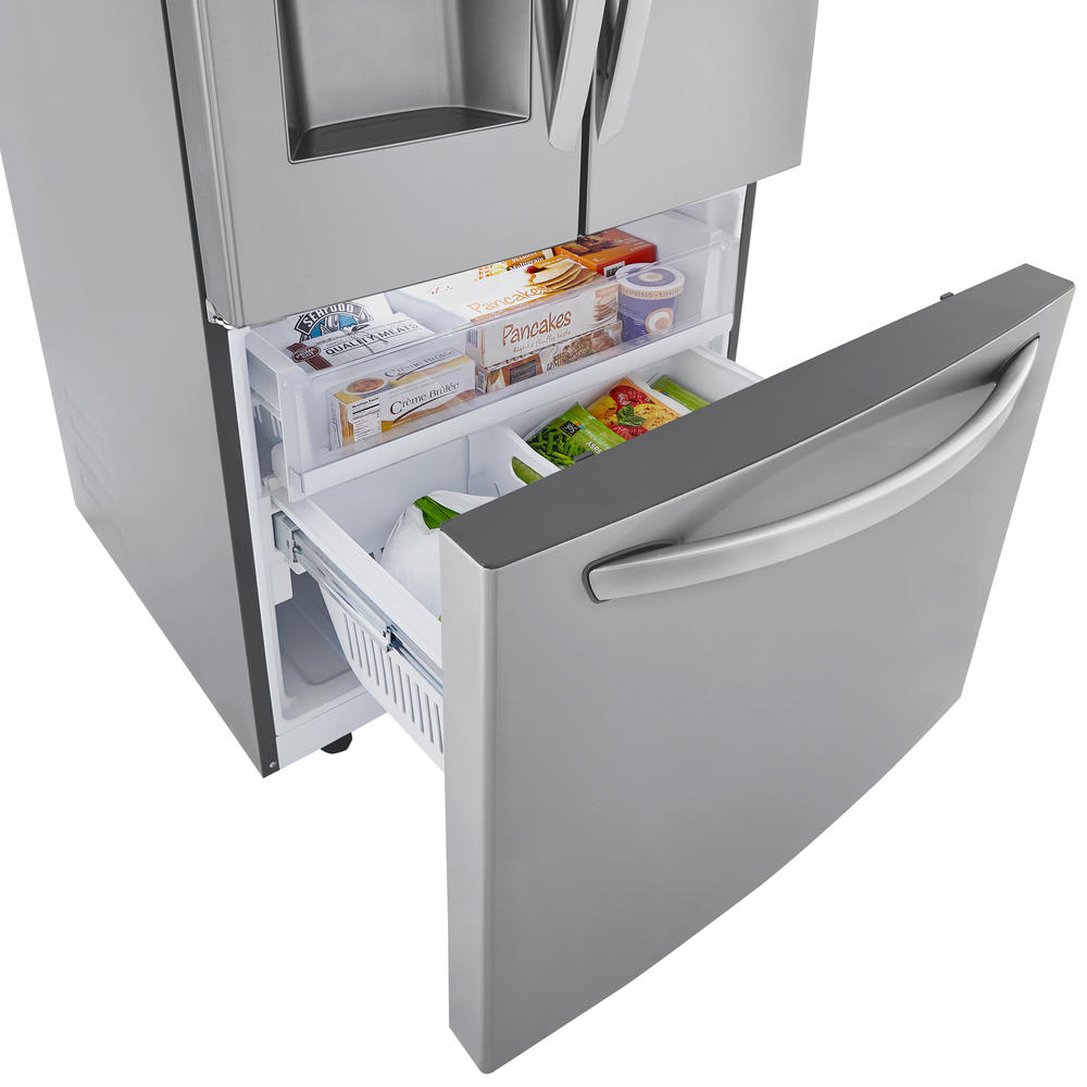 LG LRFXS2503S  24.5 cu. ft. Smart Wi-Fi Enabled French Door Refrigerator (33" Width) &#8211; PrintProof&#8482; Stainless Steel