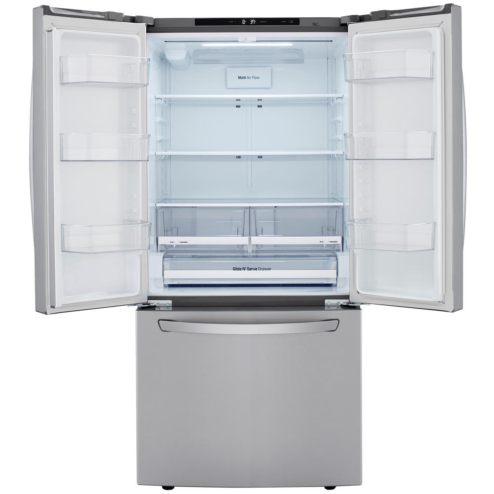 LG LRFCS2503S  25.1 cu. ft. 33&#8221;-Wide French Door Refrigerator &#8211; PrintProof&#8482; Stainless Steel