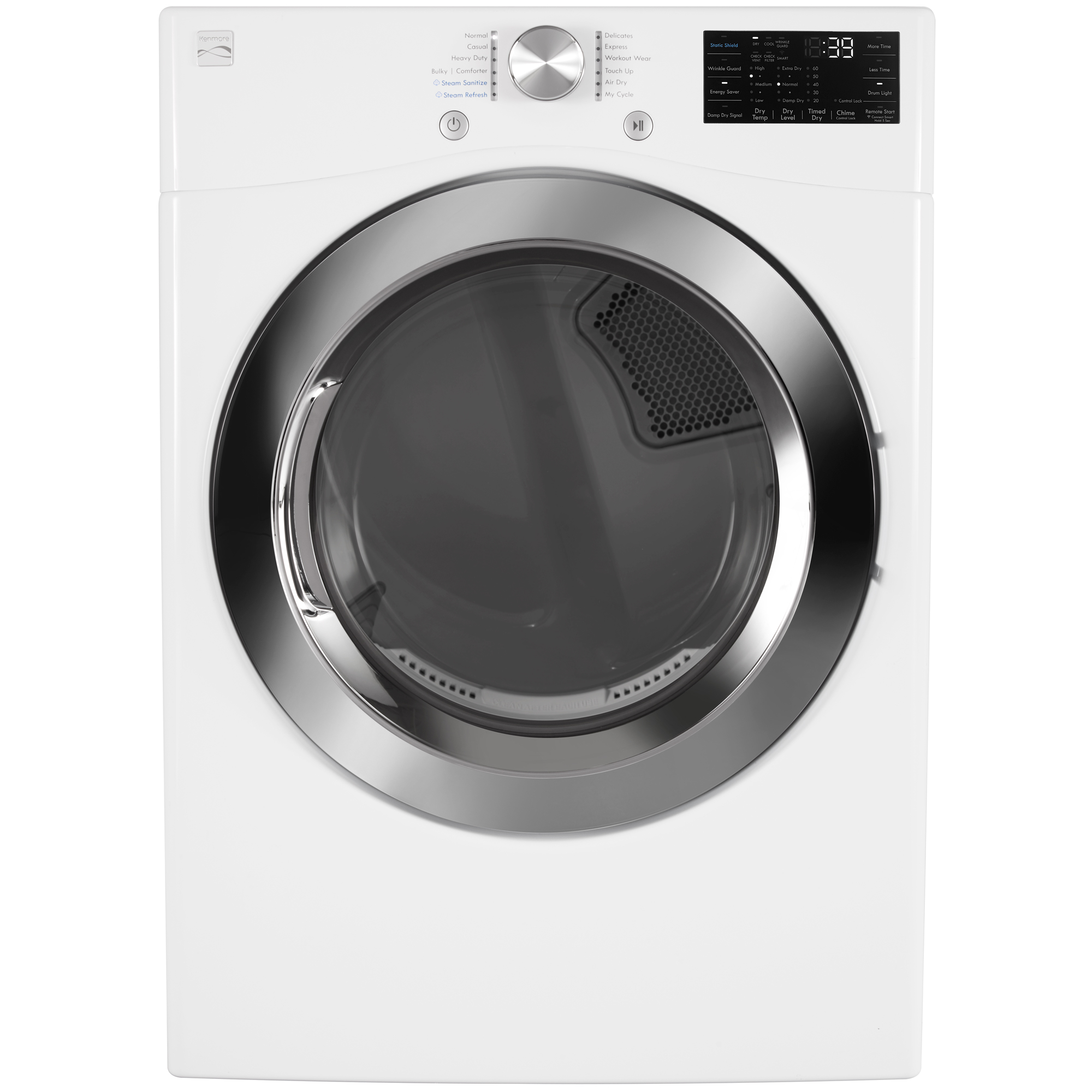 Kenmorekenmore 81462 Smart Wi Fi Enabled Electric Dryer W Accela Steam 7 4 Cu Ft White Dailymail