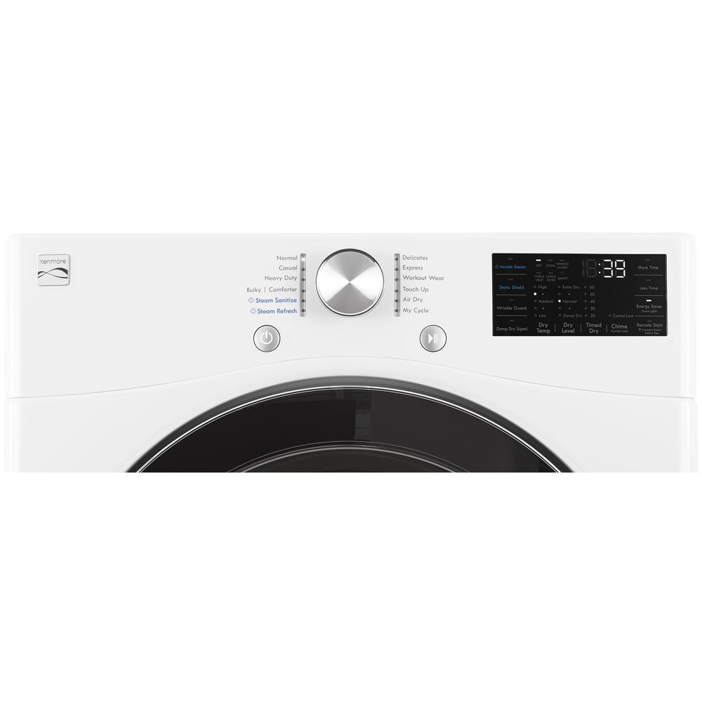 Kenmore 81562  7.4 cu. ft. Smart Wi-Fi Enabled Electric Dryer w/Steam &#8211; White