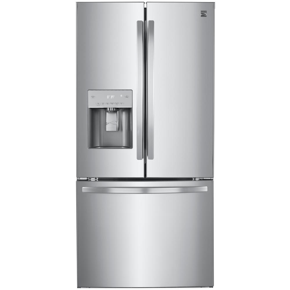 Kenmore 74145  24.5 cu. ft. 33" Smart Wi-Fi Enabled French Door Bottom-Freezer Refrigerator &#8211; Active Finish&#8482;