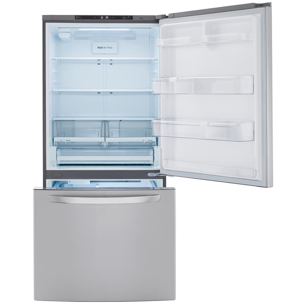 LG LRDCS2603S   25.5 cu. ft. Bottom-Freezer Refrigerator &#8211; PrintProof&#8482; Stainless Steel