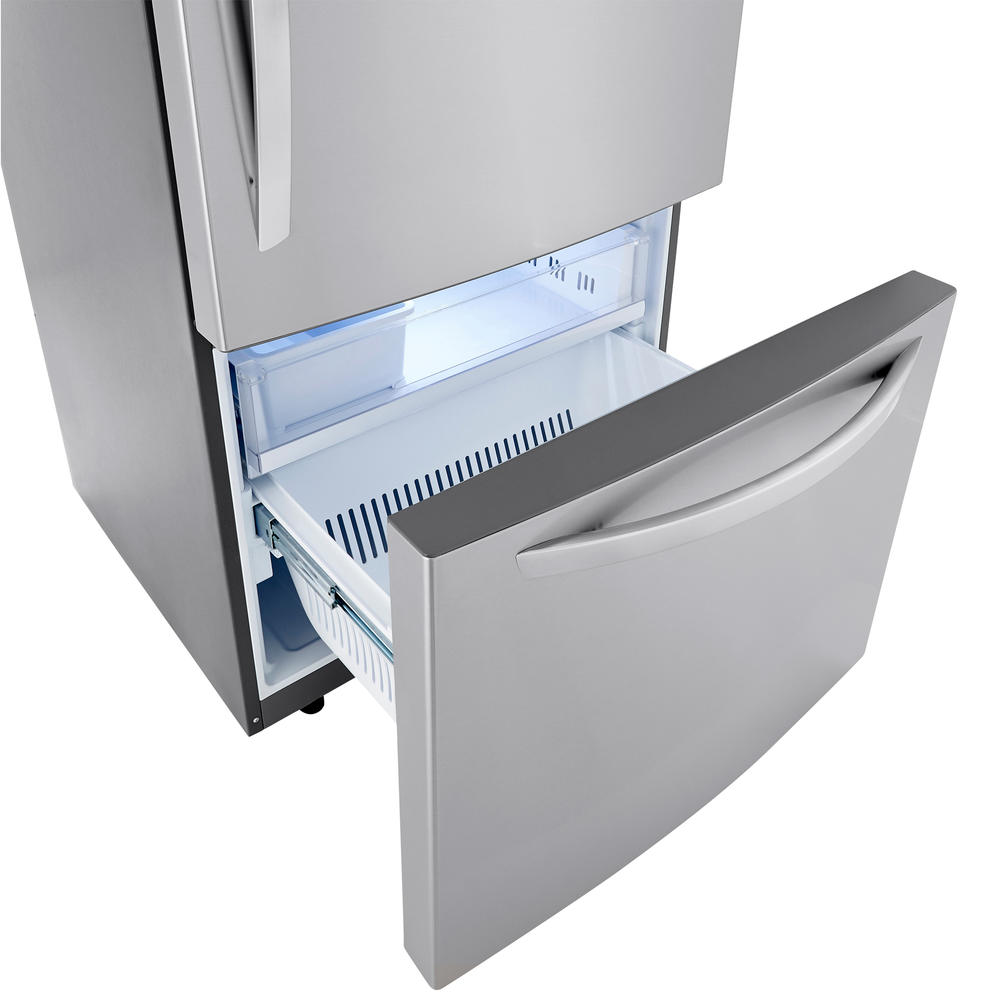 LG LRDCS2603S 25.5 cu. ft. BottomFreezer Refrigerator PrintProof