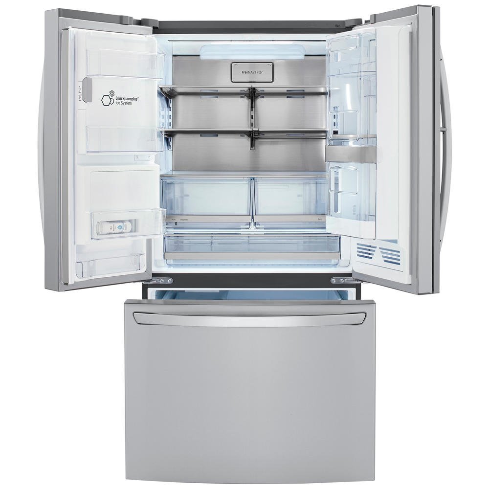 LG LRFDS3016S  29.7 cu. ft. Door-in-Door&#174; Refrigerator with Craft Ice&#8482; &#8211; PrintProof&#8482; Stainless Steel