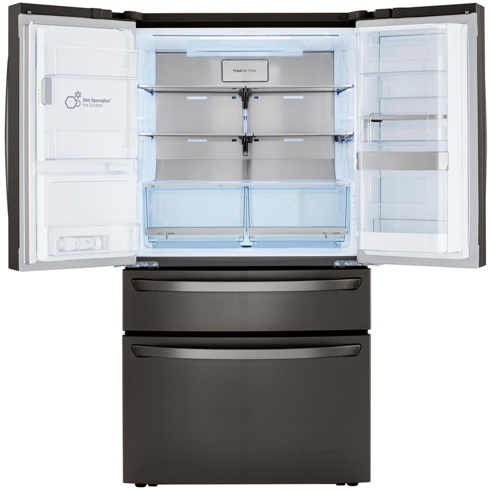 LG LRMDS3006D  29.5 cu. ft. Super-Capacity 4-Door Refrigerator w/ Door-in-Door&#174; & Craft Ice&#8482; &#8211; Black Stainless Steel