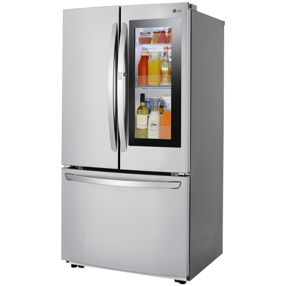 LG LFCC23596S  22.6 cu. ft. Counter Depth French Door InstaView&#8482; Door-in-Door&#174; Refrigerator &#8211; PrintProof&#8482; Stainless Steel