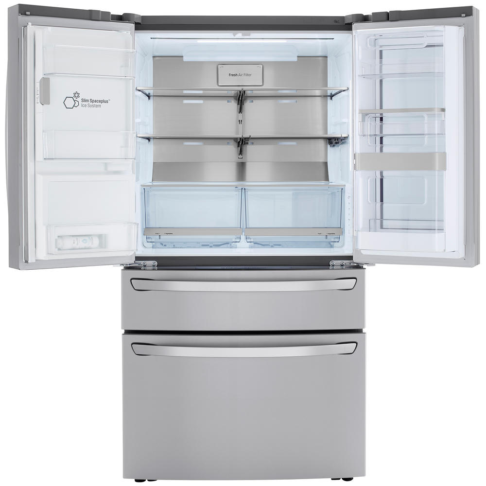 LG LRMVS3006S  29.5 cu. ft. 4-Door InstaView&#8482; Door-in-Door&#174; Refrigerator w/ Craft Ice&#8482; &#8211; PrintProof&#8482; Stainless Steel