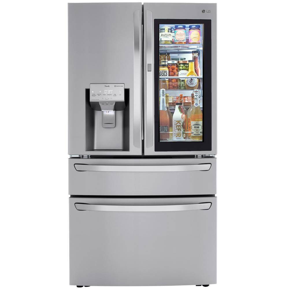 LG LRMVS3006S  29.5 cu. ft. 4-Door InstaView™ Door-in-Door® Refrigerator w/ Craft Ice™ - PrintProof™ Stainless Steel