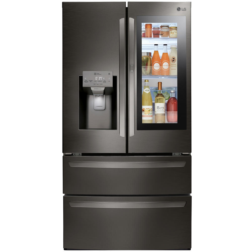LG LMXS28596D 27.6 cu. ft. Smart French Door Refrigerator w/ InstaView - Black Stainless Steel