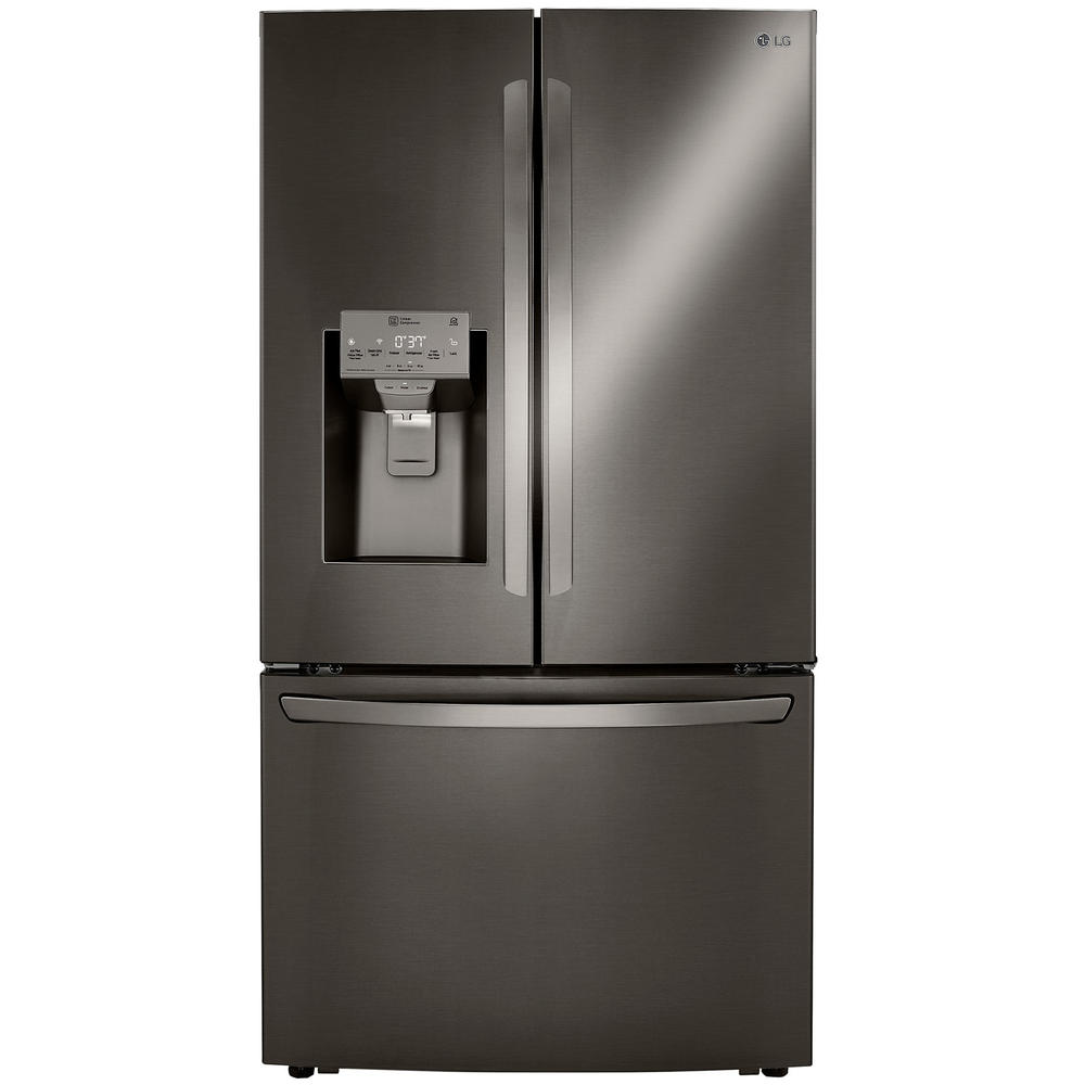 LG LRFXC2416D  23.5 cu. ft. French Door Counter Depth Refrigerator w/ Craft Ice&#8482; &#8211; PrintProof&#8482; Black Stainless