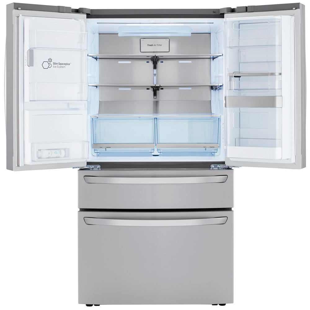 LG LRMDC2306S  22.5 cu. ft. Counter Depth 4-Door Refrigerator w/ Door-in-Door&#174; & Craft Ice&#8482; &#8211; Stainless Steel
