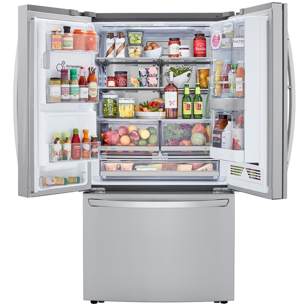 LG LRFDC2406S  23.5 cu. ft. Counter Depth Door-in-Door&#174; Refrigerator with Craft Ice&#8482; &#8211; PrintProof&#8482; Stainless Steel