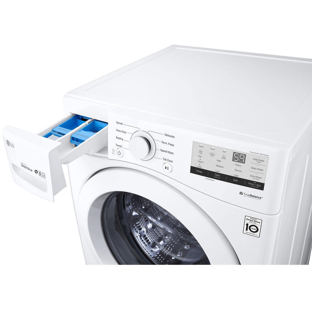 LG WM3400CW   4.5 cu. ft. Closet Depth Front Load Washer w/ColdWash&#8482; - White