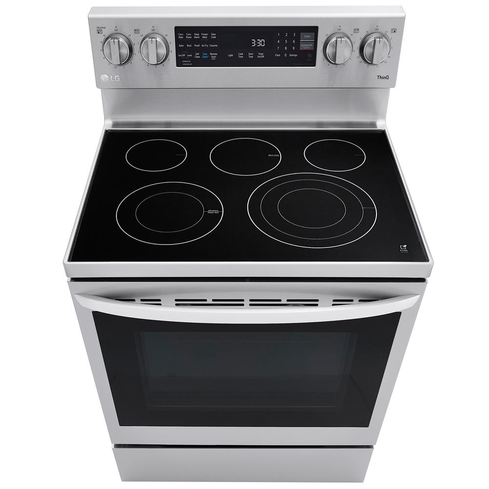 LG LREL6325F   6.3 cu. ft. Electric Single Oven InstaView&#8482; Range w/ AirFry - PrintProof&#8482; Stainless Steel