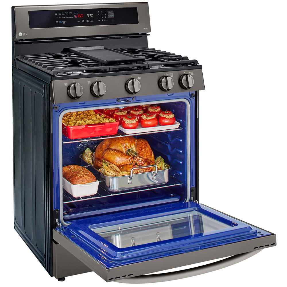 LG LRGL5825D 5.8 cu. ft. Gas Single Oven InstaView™ Range w/ AirFry