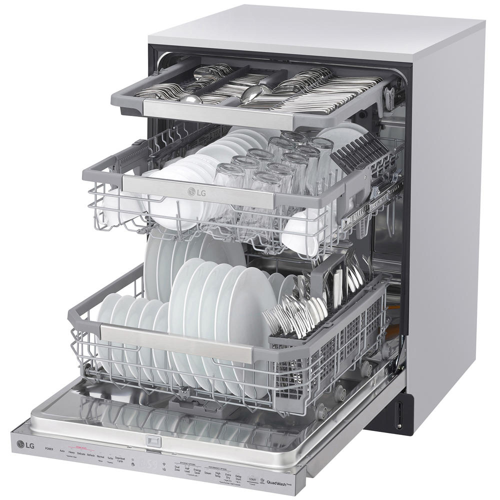 LG LDP6810SS  Top Control Dishwasher with QuadWash&#8482; and TrueSteam&#174; &#8211; Stainless Steel