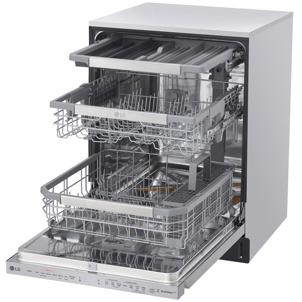LG LDP6810SS  Top Control Dishwasher with QuadWash&#8482; and TrueSteam&#174; &#8211; Stainless Steel